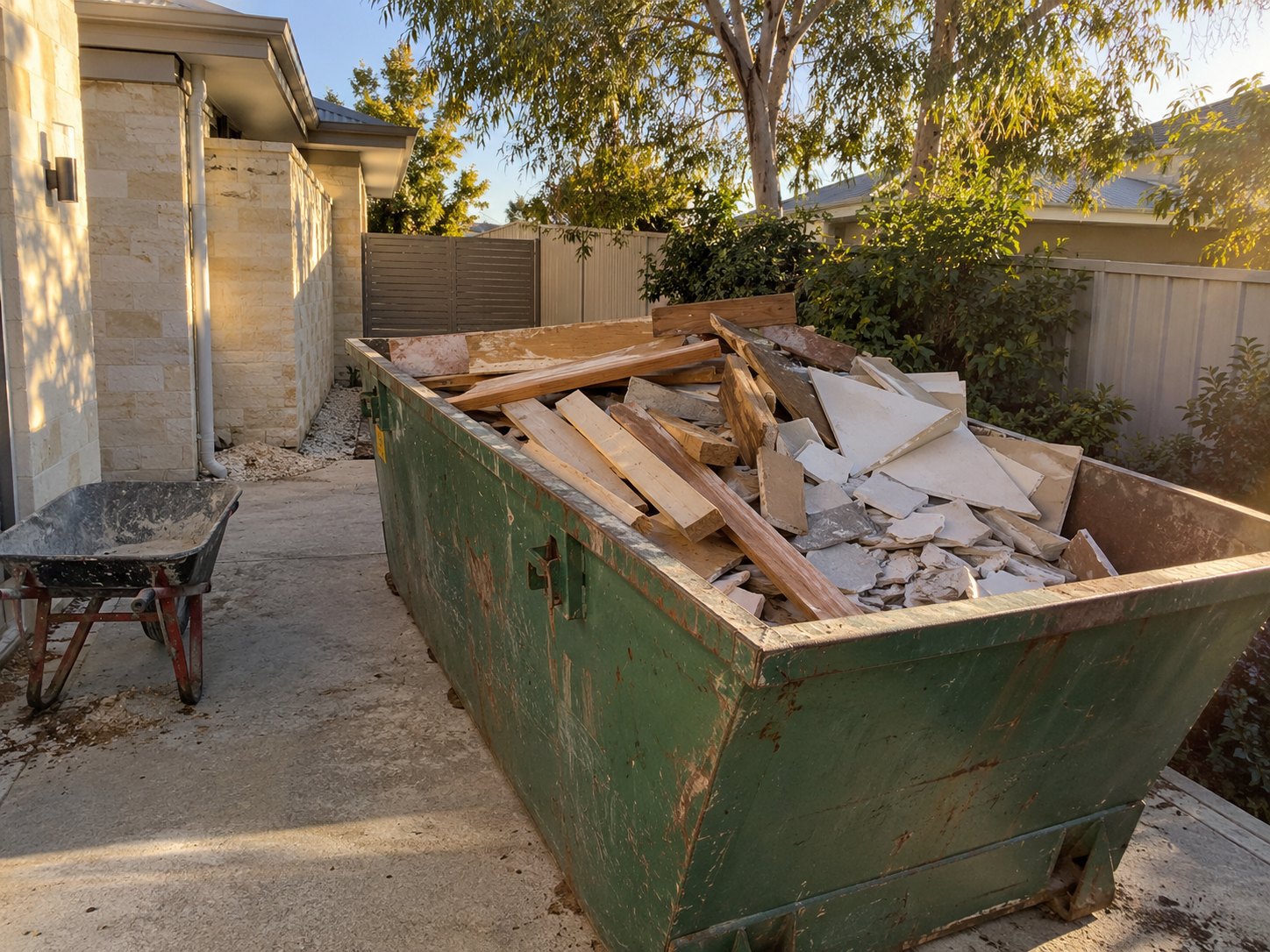 Representative skip bin for renovation waste in Perth